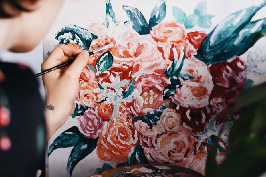 How to Paint Flowers on Canvas